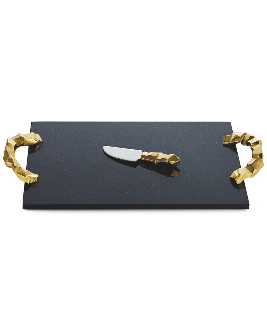 Michael Aram Rock Cheeseboard With Knife