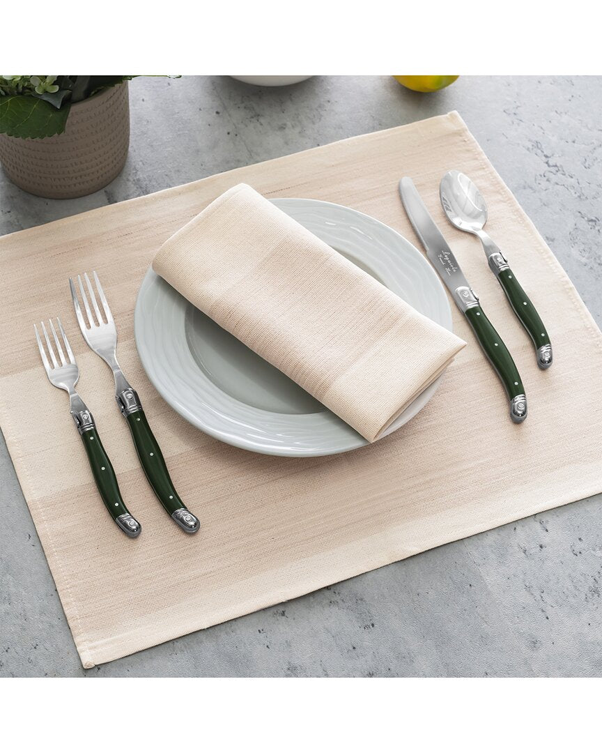 French Home Set Of 4 Striped Napkins