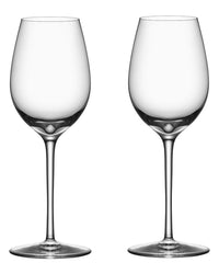 Orrefors Set Of 2 Premier Chardonnay Glasses