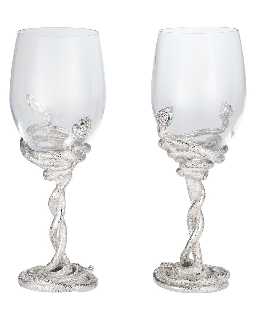 Olivia Riegel 2Pc Serpentina Wine Glass Set