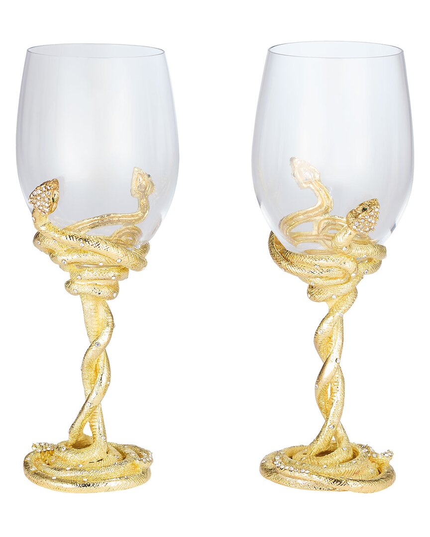 Olivia Riegel 2Pc Serpentina Wine Glass Set