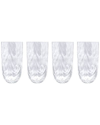 Mariposa Mariposa Set Of 4 Sip Sip Wave Drinking Glasses