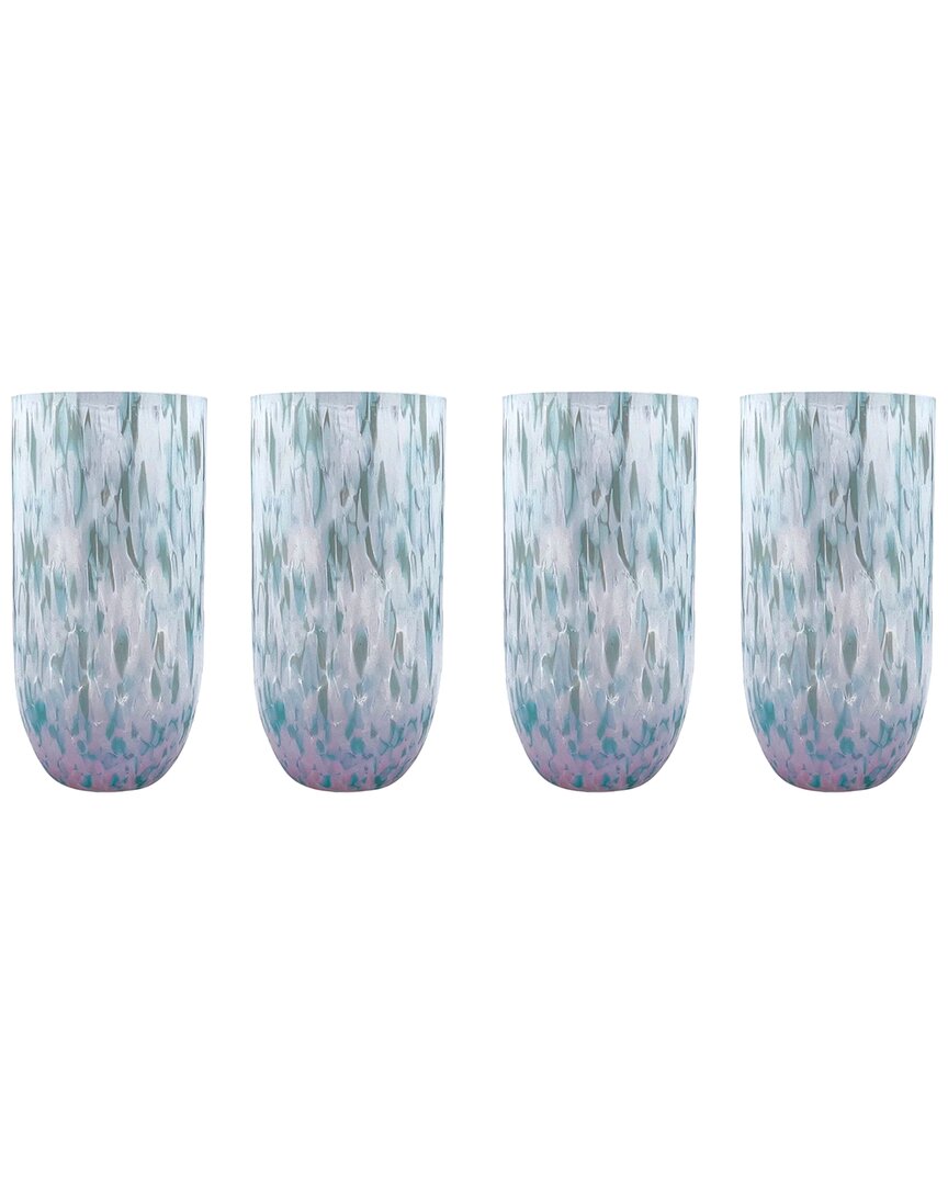 Mariposa Mariposa Set Of 4 Sip Sip Confetti Drinking Glasses