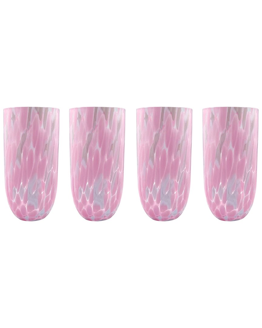 Mariposa Mariposa Set Of 4 Sip Sip Splash Drinking Glasses