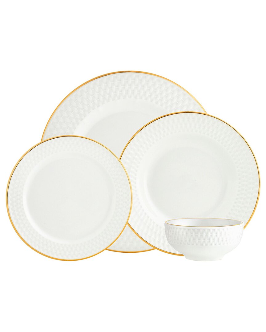 Godinger Godinger Avea Porcelain 16Pc Dinnerware Set
