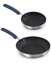 Zakarian By Dash 2Pc Trupro Stainless Steel Fry Pan Set