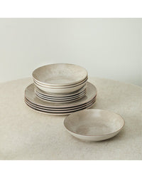 Christian Siriano Christian Siriano Onyx 12Pc Porcelain Dinnerware Set
