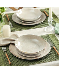 Christian Siriano Christian Siriano Onyx 12Pc Porcelain Dinnerware Set