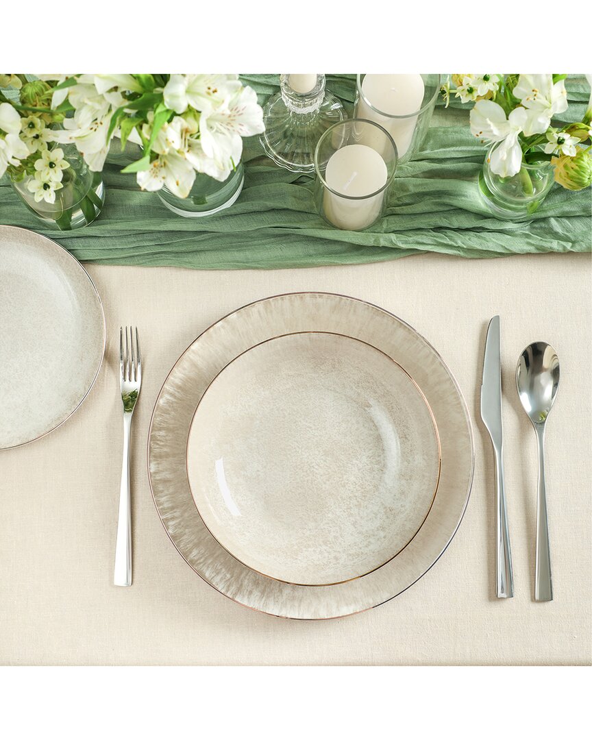 Christian Siriano Christian Siriano Onyx 12Pc Porcelain Dinnerware Set