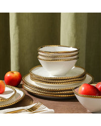 Christian Siriano Christian Siriano Akoya 12Pc Porcelain Dinnerware Set