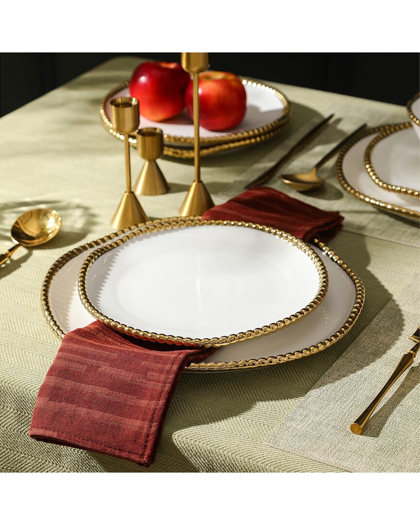Christian Siriano Christian Siriano Akoya 12Pc Porcelain Dinnerware Set