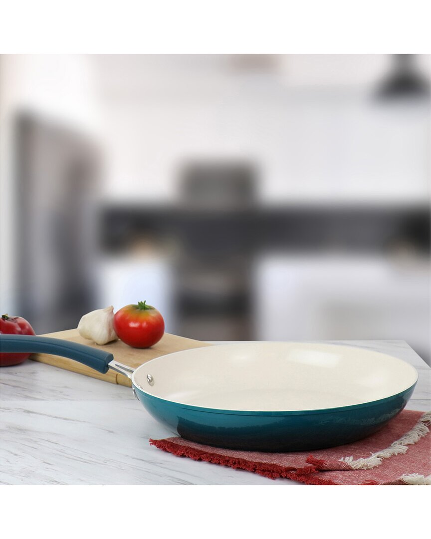 Oster Corbett 12In Blue Nonstick Frying Pan