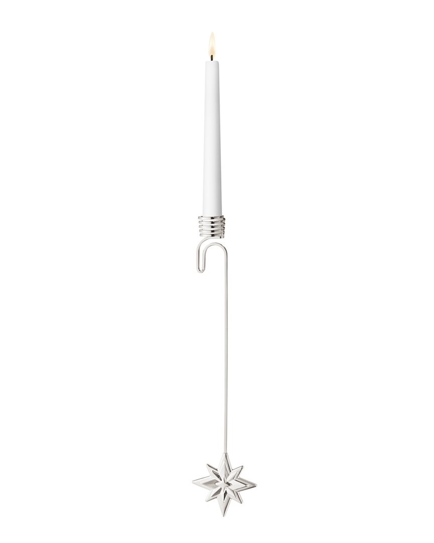 Georg Jensen Hand Polished Palladium-Plated Star Candleholder