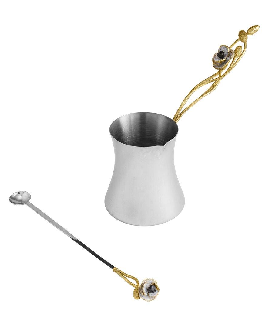 Michael Aram Michael Aram Anemone Large Coffee Pot & Spoon