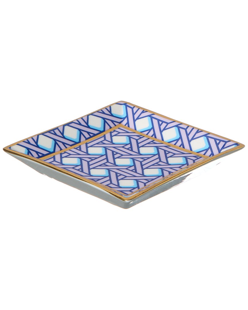 Jonathan Adler Basketweave Square Tray