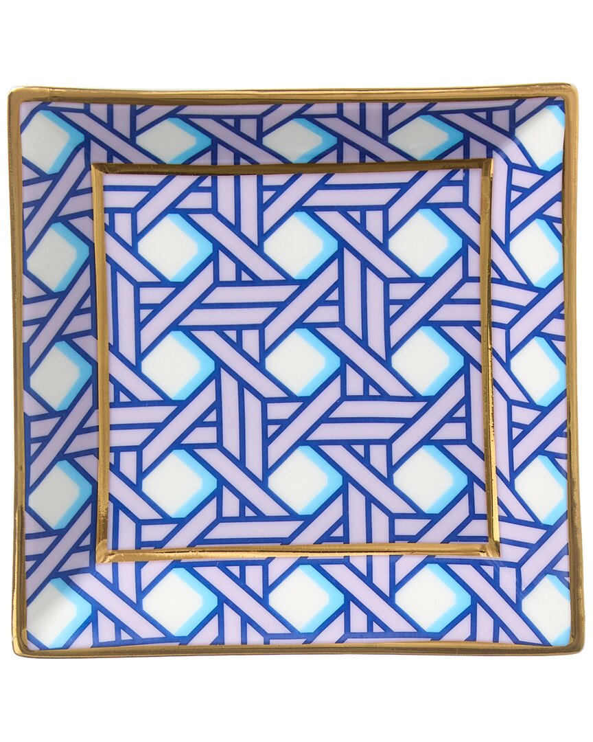 Jonathan Adler Basketweave Square Tray