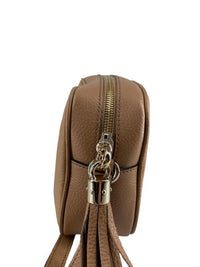 Gucci Soho Wristlet Pouch Leather Camel Leather Bag (Pre-Loved)