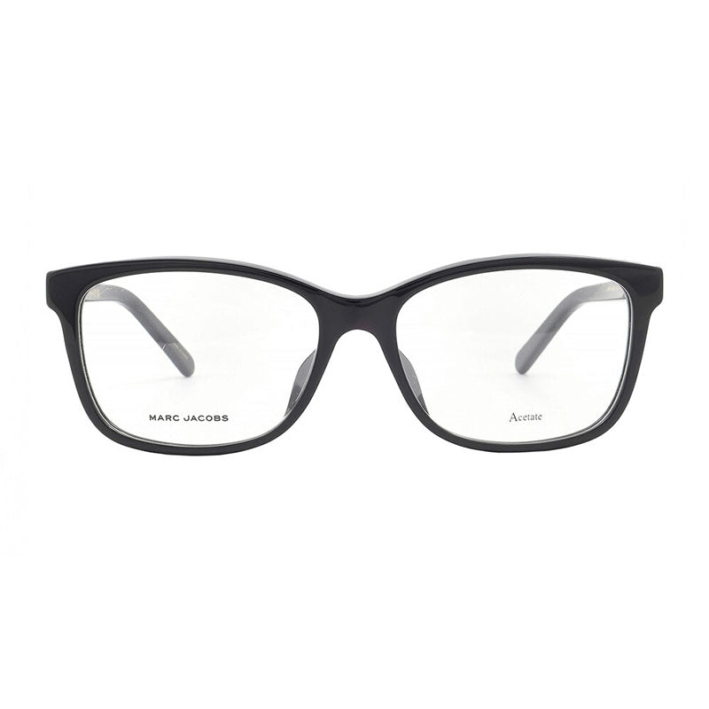 Marc Jacobs Eyeglasses Rectangle Full Rim, Black Frame and Clear Demo Lenses Lens MARC558/F080700