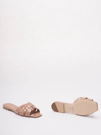 Saint Laurent Women Tribute Sandals In Patent Leather