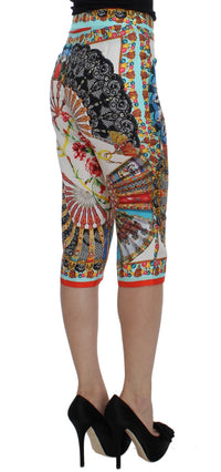 Dolce & Gabbana Multicolor Majolica Sicily Silk Women's Pants