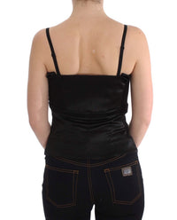 Exte Black Tank Party Evening Top Women's Blouse