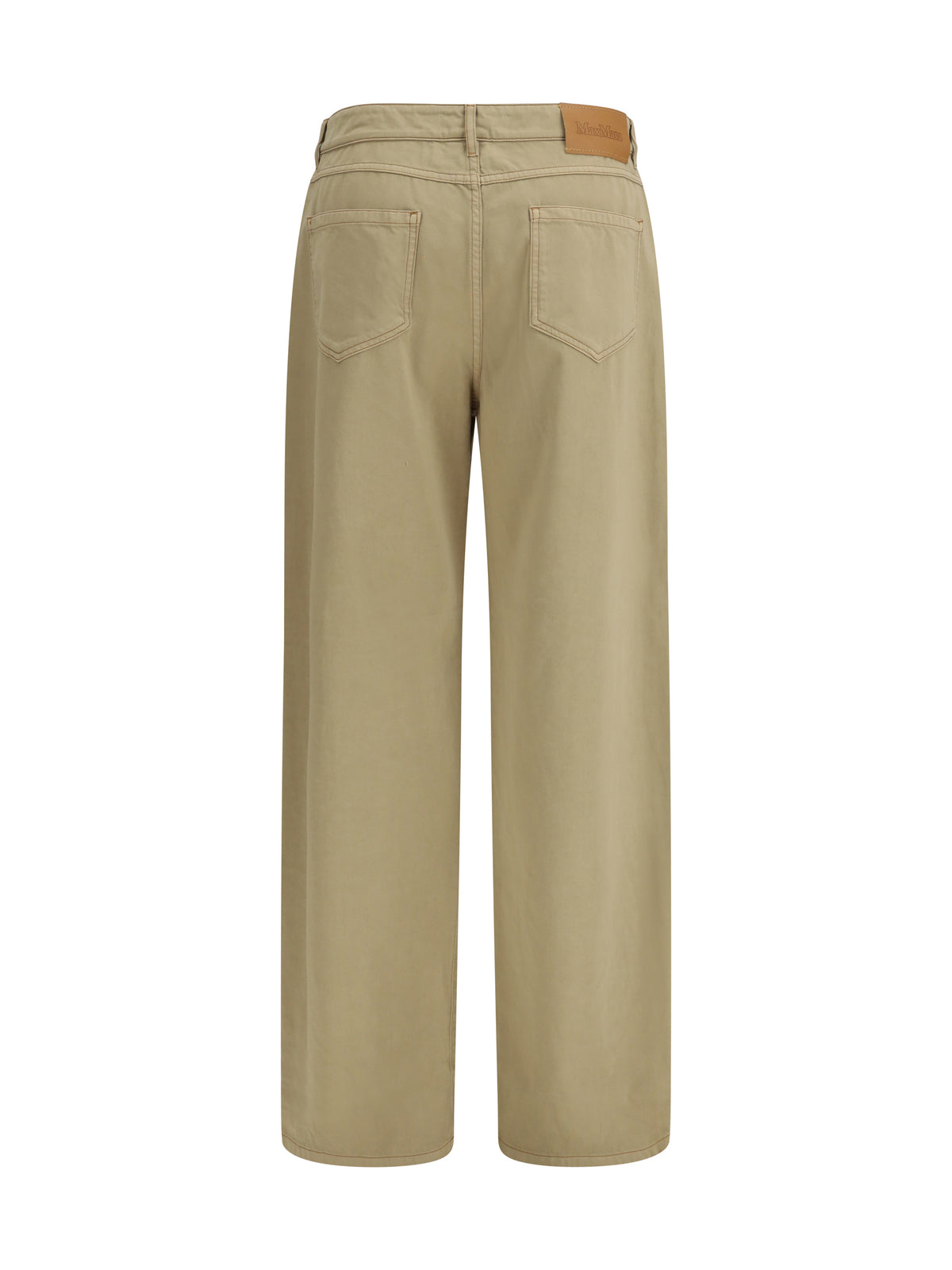 MAX MARA STUDIO Max Mara Studio Women Baggy Pants In Pure Cotton Satin