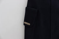 GF Ferre Blue Cotton Denim Mini Women's Skirt