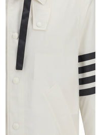 THOM BROWNE Thom Browne Men Unconstructed Hooded Bal Collar