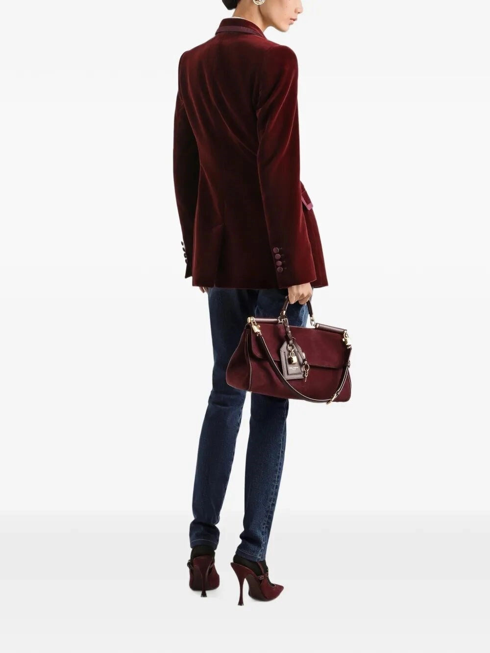 Dolce & Gabbana Women Turlington Single-Breasted Jacket In Velvet