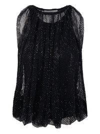 Sportmax Women Mesh Top With Crystals