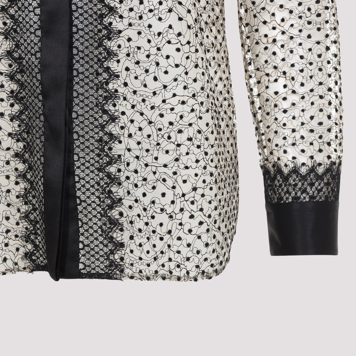 Tom Ford Flock Polka Dot Shirt Women
