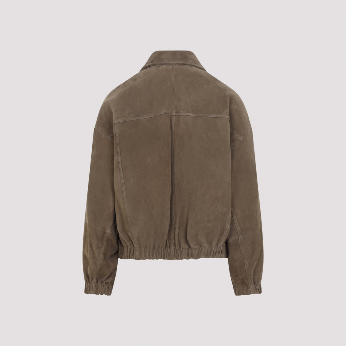 Brunello Cucinelli Suede Leather Jacket Women