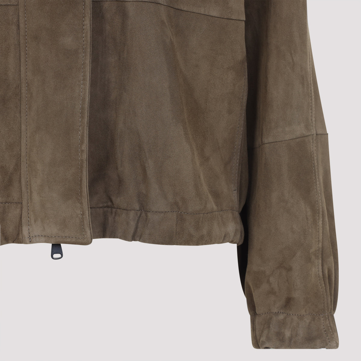Brunello Cucinelli Suede Leather Jacket Women