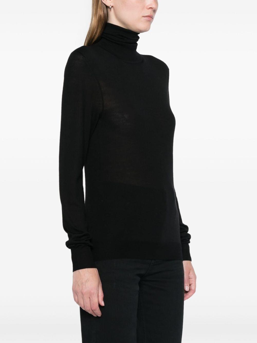 SAINT LAURENT Saint Laurent Women Cassandre Wool Turtleneck Sweater