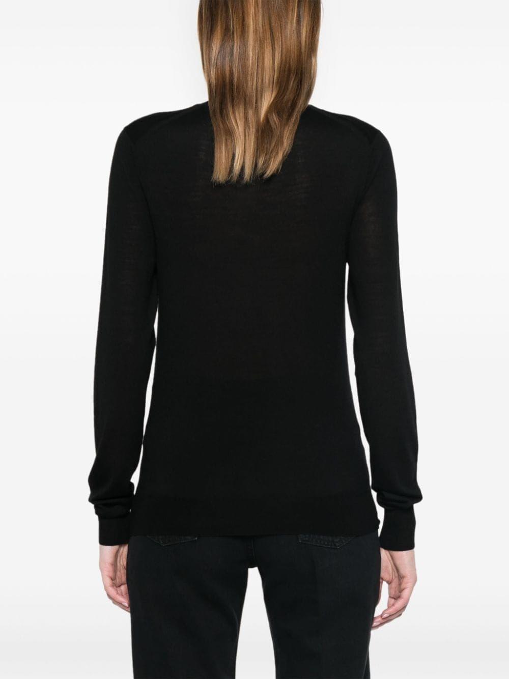 SAINT LAURENT Saint Laurent Women Cassandre Wool Turtleneck Sweater