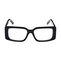 MCM Eyeglasses Rectangle Full Rim, Shiny Black Frame and Clear Demo Lenses Lens MW5003001