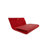 Saint Laurent Classic Y Red Leather Paris Clutch Bag