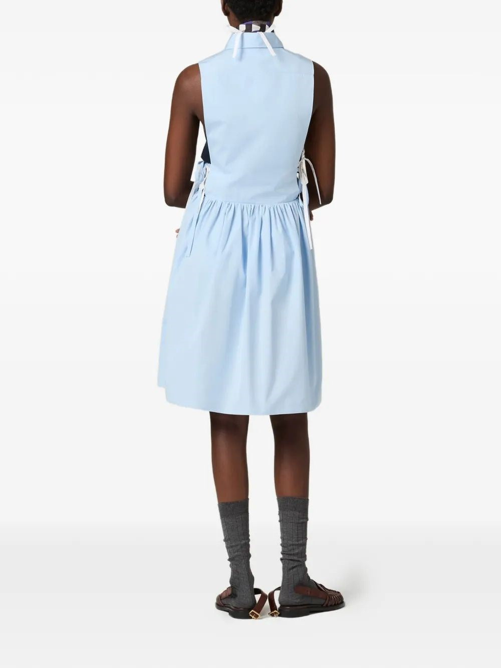 Miu Miu Women Sleeveless Poplin Dress