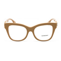 Burberry Eyeglasses Square Full Rim, Black Frame and Clear Demo Lenses Lens BE2388F3001