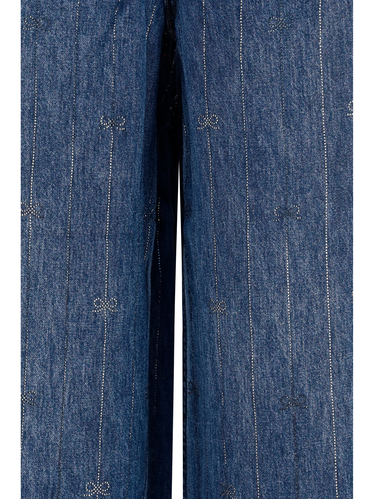 SELF-PORTRAIT Self-Portrait Women Crystal-Striped Jeans