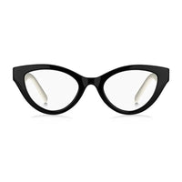 Marc Jacobs Eyeglasses Cat Eye Full Rim, Grey/Black Frame and Clear Demo Lenses Lens MARC6510R6S00