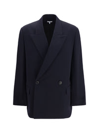 Loewe Men Wool Blend Double-Breasted Jacket