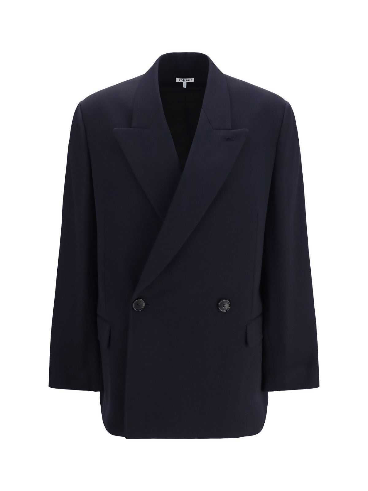 Loewe Men Wool Blend Double-Breasted Jacket