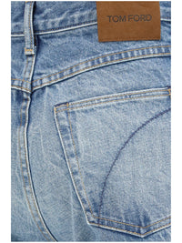 TOM FORD Tom Ford Women Washed Denim Cigarette Jeans