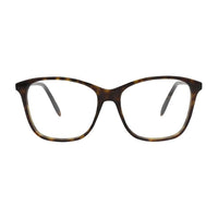 Alexander McQueen Eyeglasses Square Full Rim, Shiny Black Frame and Clear Demo Lens Lens AM0191O001