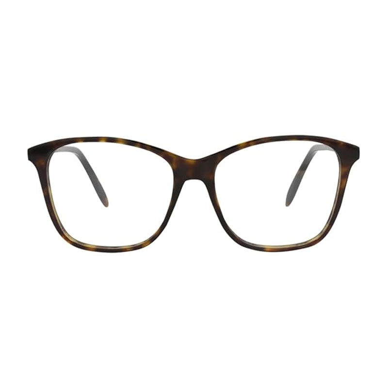 Alexander McQueen Eyeglasses Square Full Rim, Shiny Black Frame and Clear Demo Lens Lens AM0191O001