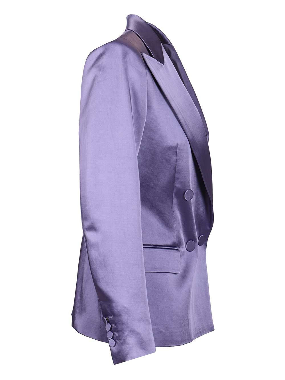Dries Van Noten Women Blazer In Shiny Satin