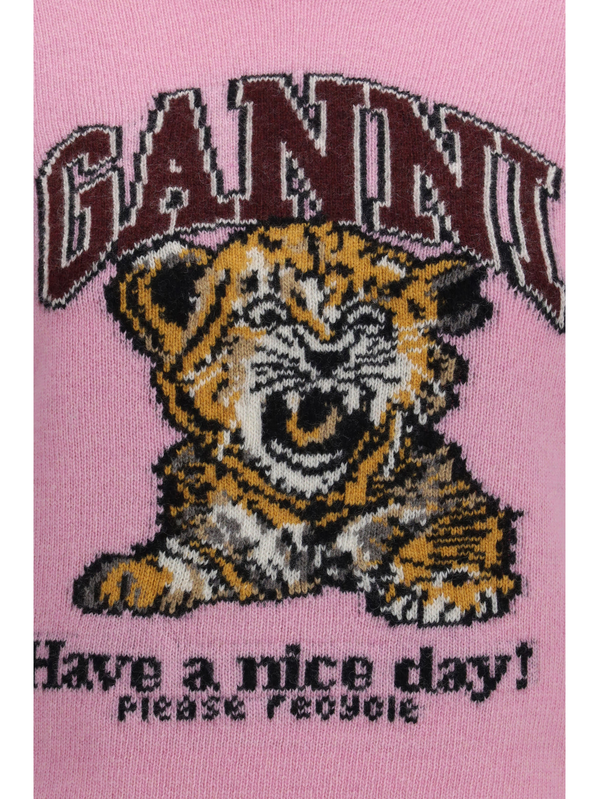 Ganni Women Wool Graphic Sweater