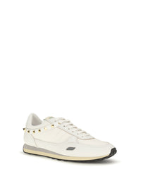 Valentino Garavani Men Stud Up Sneakers In Leather And Nylon