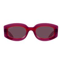 Gucci Sunglasses Geometric Full Rim, Black Frame and Grey Lens GG1719S001